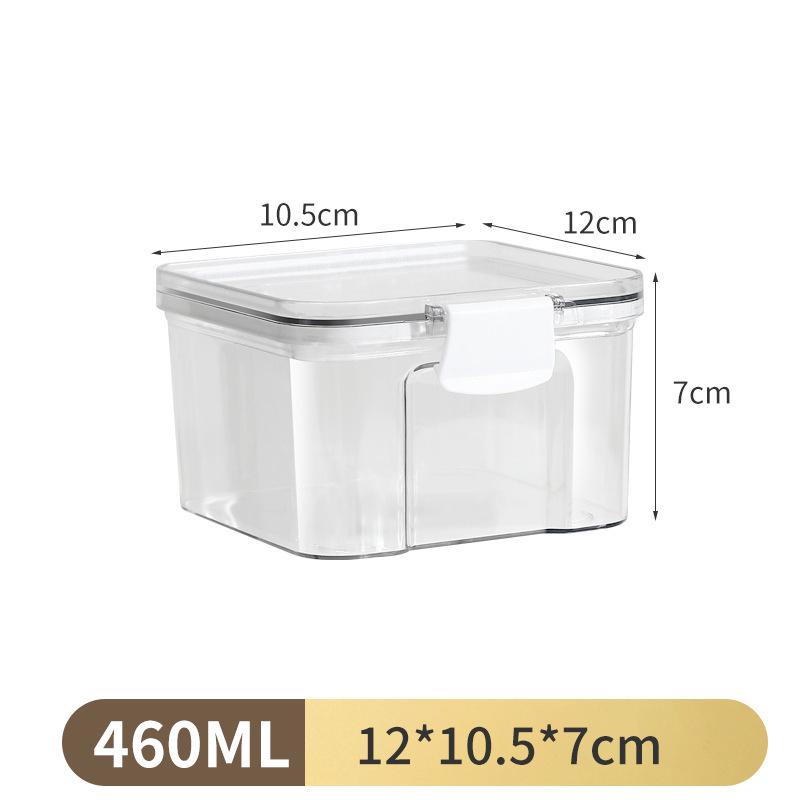 Square Grain & Snack Sealed Jar - Moisture-Proof Kitchen Storage Box