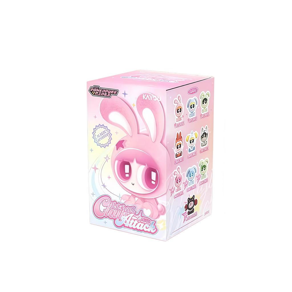 Original KAYOU The Powerpuff Girls Spinning Claw Claw Attack Force Series Blind Box Anime Character Collection Toy Gift