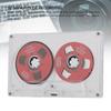 Blank Cassette Tape, 50 Minutes of Sound Recording, Double-Sided Blank Tape, Open Reel Blank Audio Cassette Tape for Music Recording (Red)