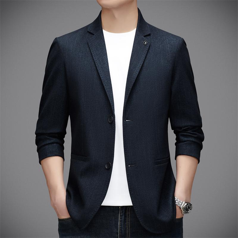 Spring and Autumn Casual Small Suit Men's Slim Fit Korean Version Single West Convenience Jacket Trendy Korean Version Men's Suit