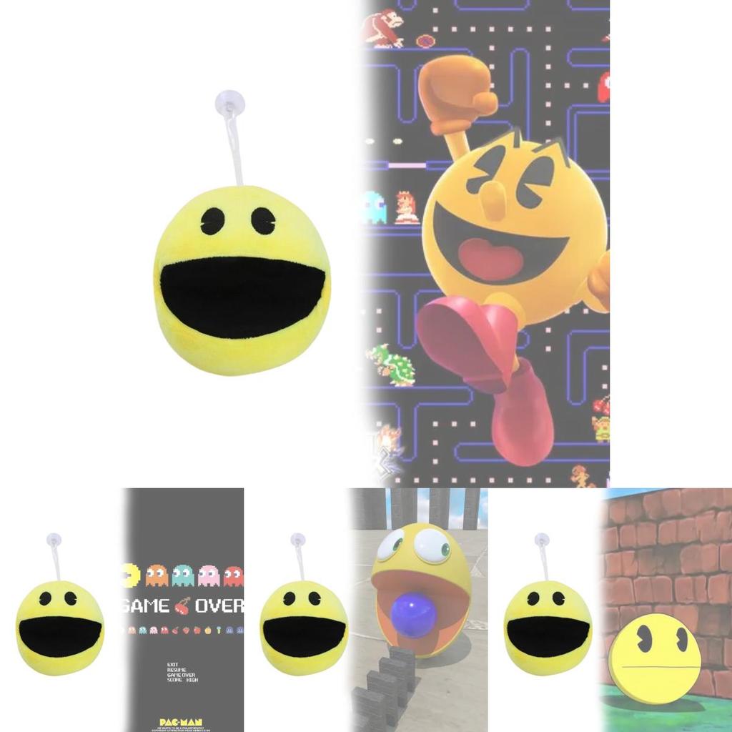 Pac Man Plush Toy Creative Cartoon 15cm Soft Short Pile For Children Gift
