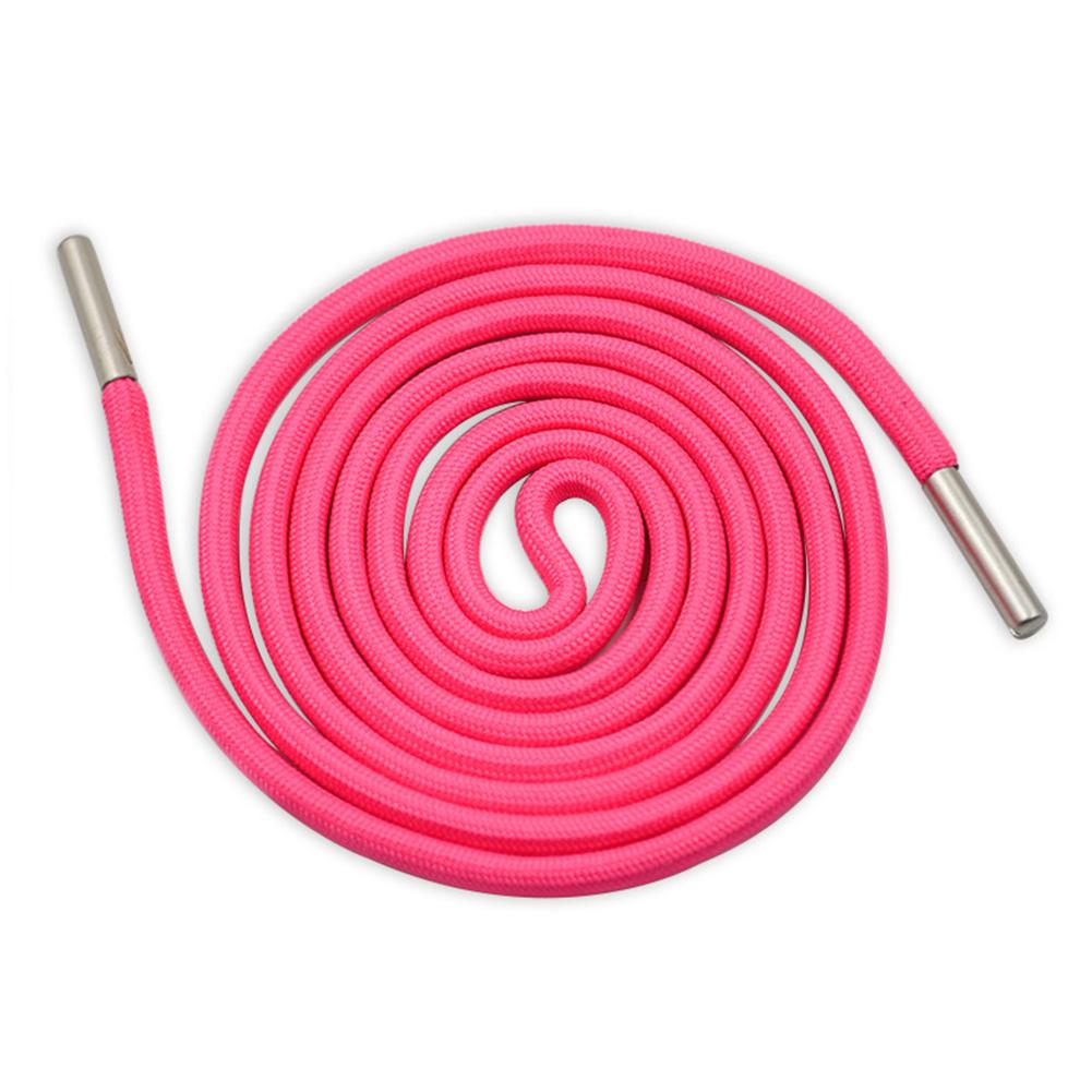 Vícebarevná kulatá šňůra s kovovými koncovkami DIY šňůrka na mikinu Tkanička Pro mikiny Kalhoty Boty Oblečení Doplňky 5mm red