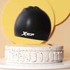 XTEP Silicone Swimming Cap, Comfortable, Waterproof, Solid Color, High-Elastic, Black