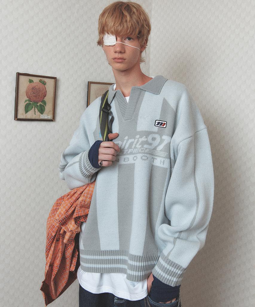MAINBOOTH Spirit 97 Football Sweater(Gray)
