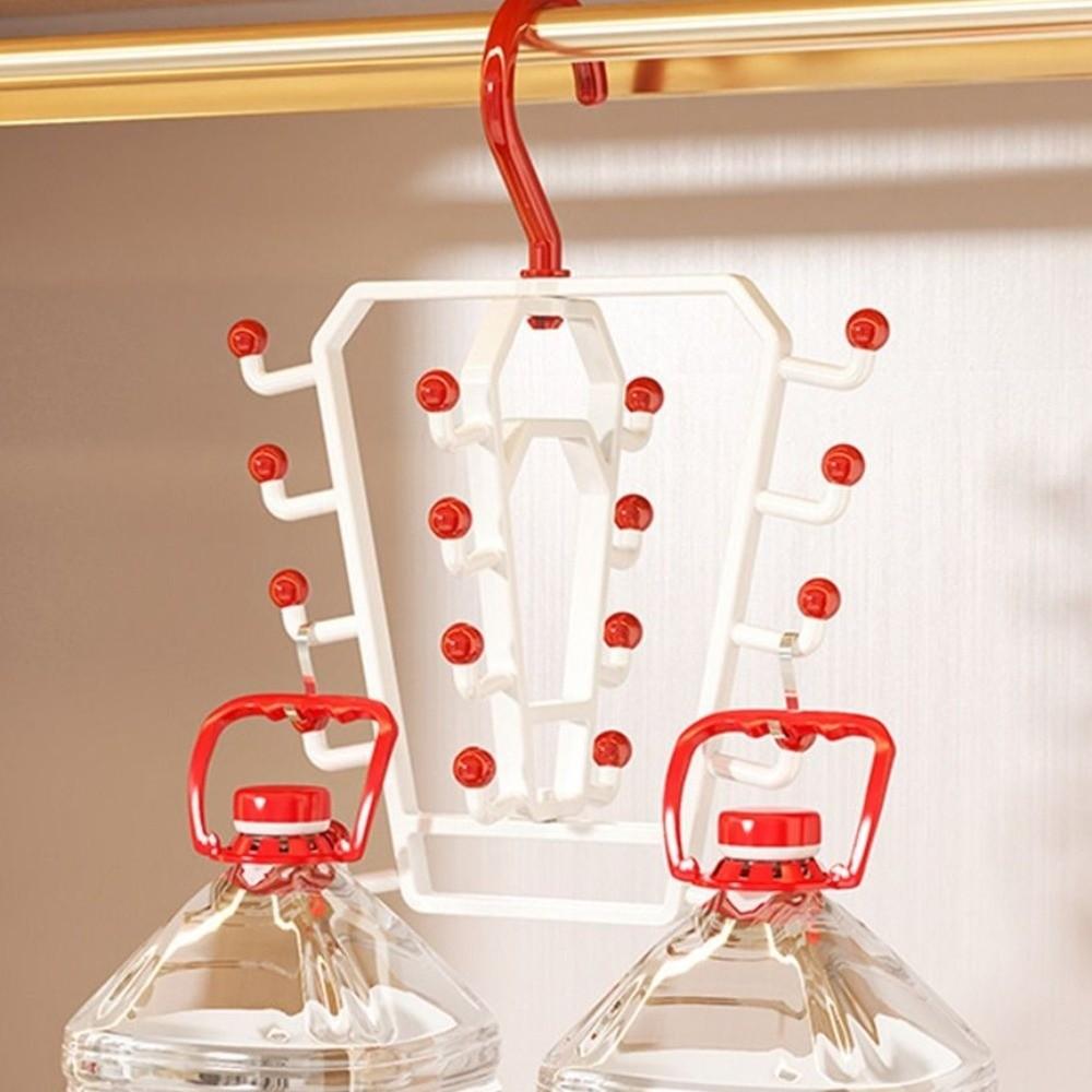 Rotatable Double Sided Hanger Wall Mounted Hat Rack New Multi Hook Organizer