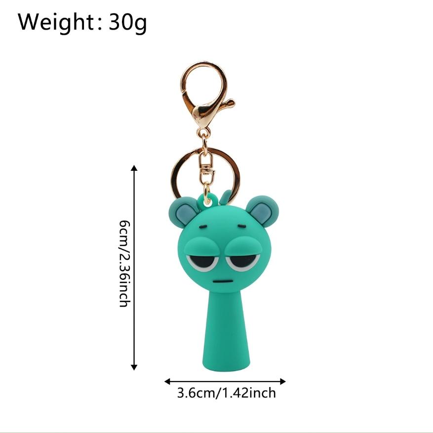 Cartoon Sprunki Keychain Cute Sprunki Oren Raddy Gray Brud Vineria For Men Women Car Bag Pendant Keyring Jewelry Fans Gifts