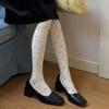 Modische Gepunktete Strumpfhosen Gesprenkelte Atmungsaktive Damen-Leggings Hoher Bund Bequem Winter Thermostrumpfhose Lolita Mode