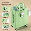 Sturdy Carry-On Suitcase with Wheels, Durable, Large Capacity, Password Lock, and Charging Port
