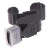 Black Plastic Pealess Finger Grip Sports Skateboard / Football Referee Whistle