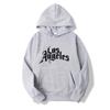Cross Los Angeles Print Sweatshirts - European Size, Men’s Loose Fit