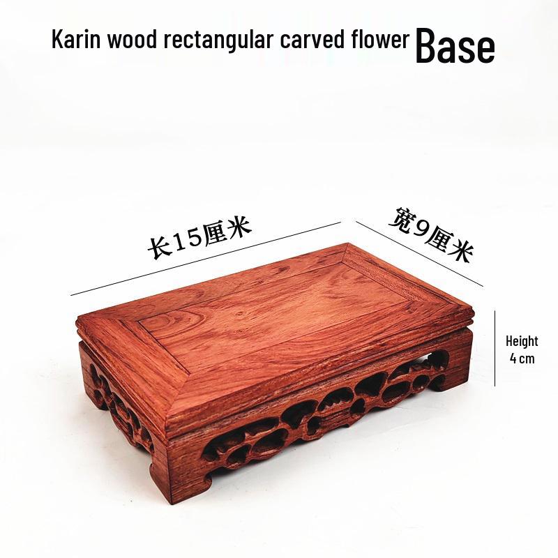 Karin Solid Wood Handicraft Stand for Vase, Pot, Bonsai, or Teapot Ornament