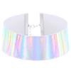 Wide Laser Glow Choker, Street Party Statement Neckband Clavicle Accessory