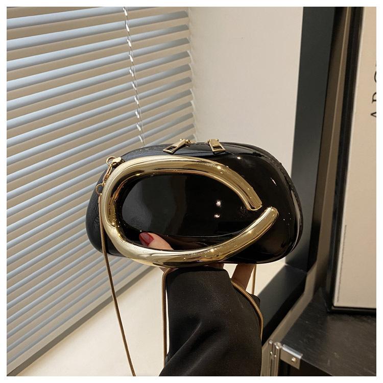 Clash Of Colours Design Personality Temperament Fashion Chain Crossbody Shoulder Small Square Women's Bags