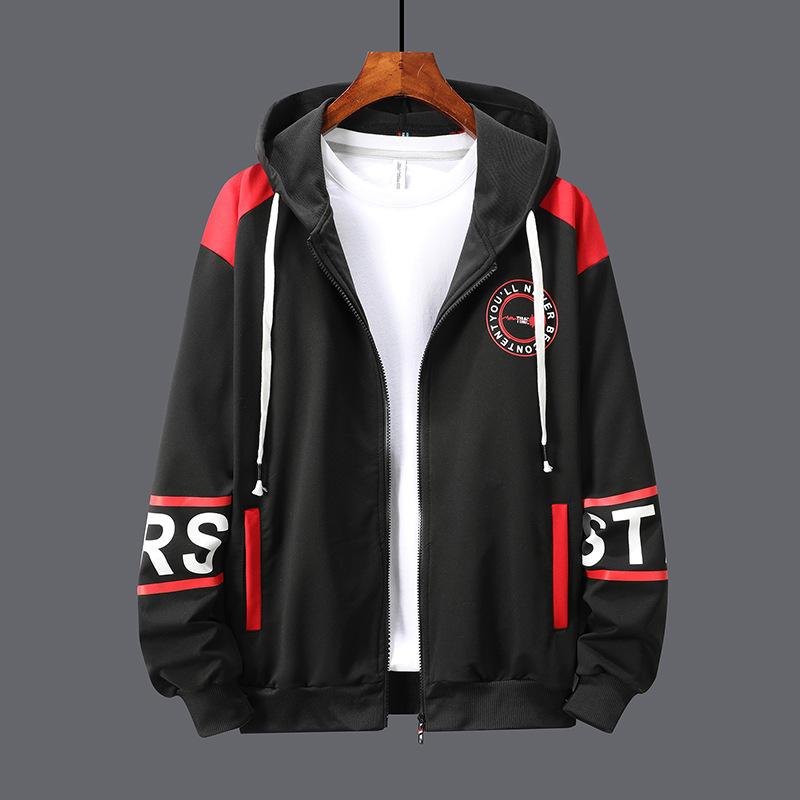 

Мужской повседневный кардиган, свитер с капюшоном, мужская весенне-осенняя универсальная модная повседневная куртка 5XL