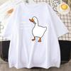Peace Was Never An Option Prints Men T-Shirt Funny Ducks Short Sleeve Cotton Tee Casual Loose Tops Women Man T Shirts Clothing