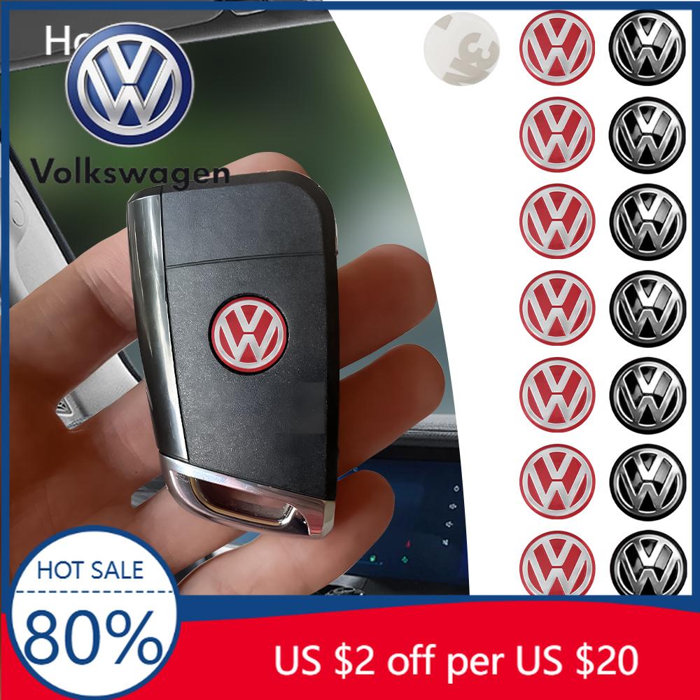 Pentru VW Volkswagen Jetta MK5 Golf 2/5/10 Bucăți 14mm Cheie Control Mașină Autocolant Emblema Înlocuire Pentru Volkswagen VW GTI Golf Passa