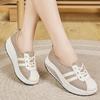 Women's Spring/Summer 2025 Sporty Fashion Sneakers - Thick Sole, Color Block, Lightweight, Breathable, Comfortable Casual Shoes