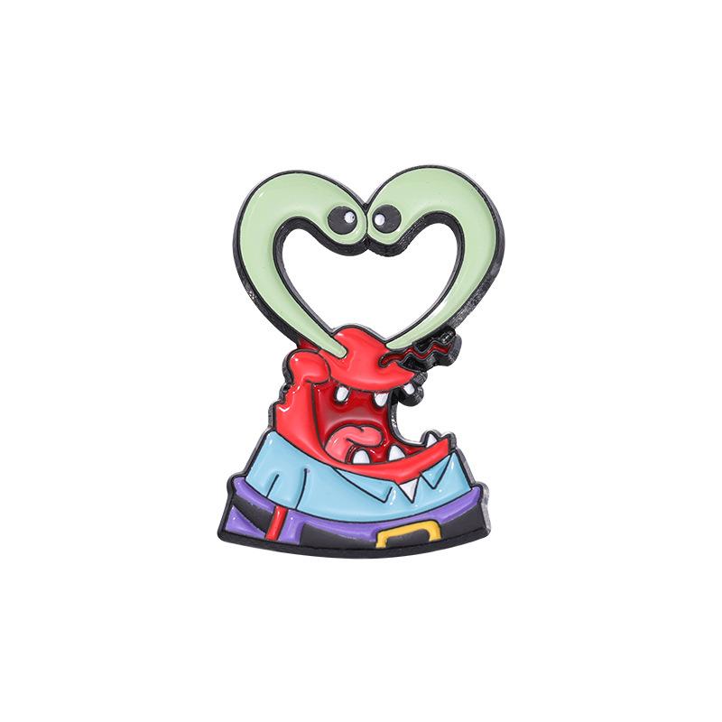 Multifunctional Alloy Brooch With Adorable Cartoon Design Great For Everyday Fashion Statements