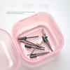 Nail Tools Storage Box Organizer Nail Tools Sterilizer Box Plastic Nail Drill Bit Disinfectant Container Manicure Tools