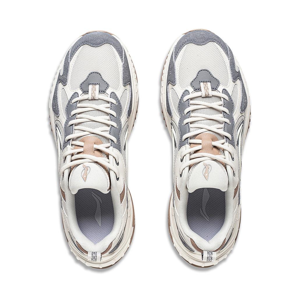 new LINING Venus 2.0 Casual Shoes Men Low Top White Gray