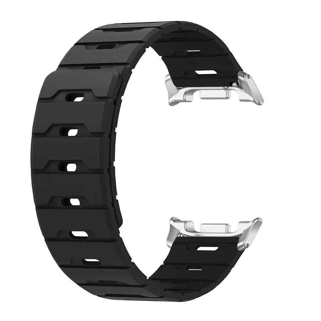 Magnetiskt Band För Samsung Galaxy Watch 8/8classic Ultra 2025/7 47mm Tvåfärgat Silikonband För Galaxy Justerbart Sportarmband