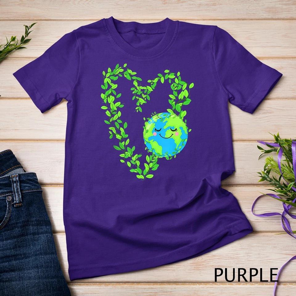 Earth Day 2023 Heart Earth Day Kids Boys Girl T-Shirt Unisex T-shirt 6 S