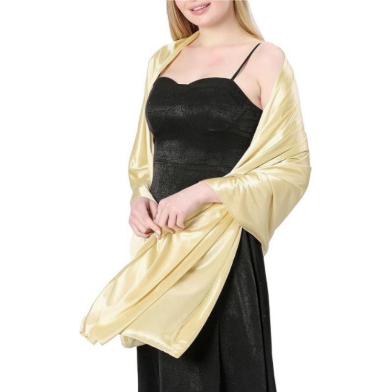 Elegantes Seidensatin-Schal für Hochzeiten oder Abendgarderobe