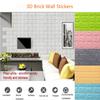 Clipable Brick 3d Wall Sticker Selfadhesive Waterproof Foam Panel Decor Bedroom