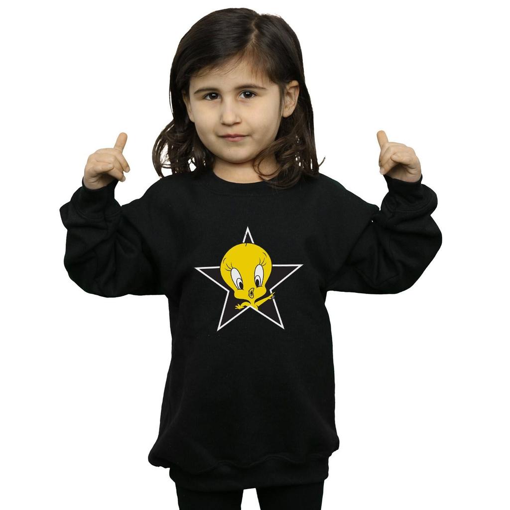 Looney Tunes Girls Tweety Pie Star Sweatshirt