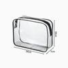 Clear Wash Bag Waterproof Zipper Storage Pouch for Women Men Cosmetic Bag Travel Make Up Organizer Pouch Wash Bag Storage Case