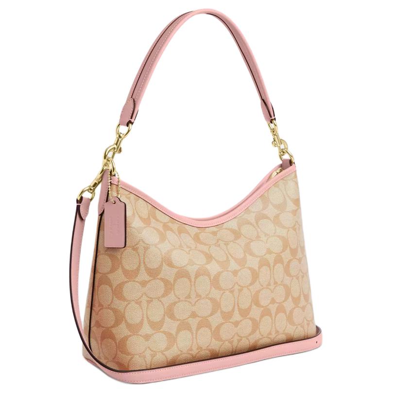 Coach X Observed By Us Laurel 31 Removable Handle Zipper Closure Coated Canvas And Leather Tote Crossbody Shoulder Bag Large Women Bags CU393-IMOT4