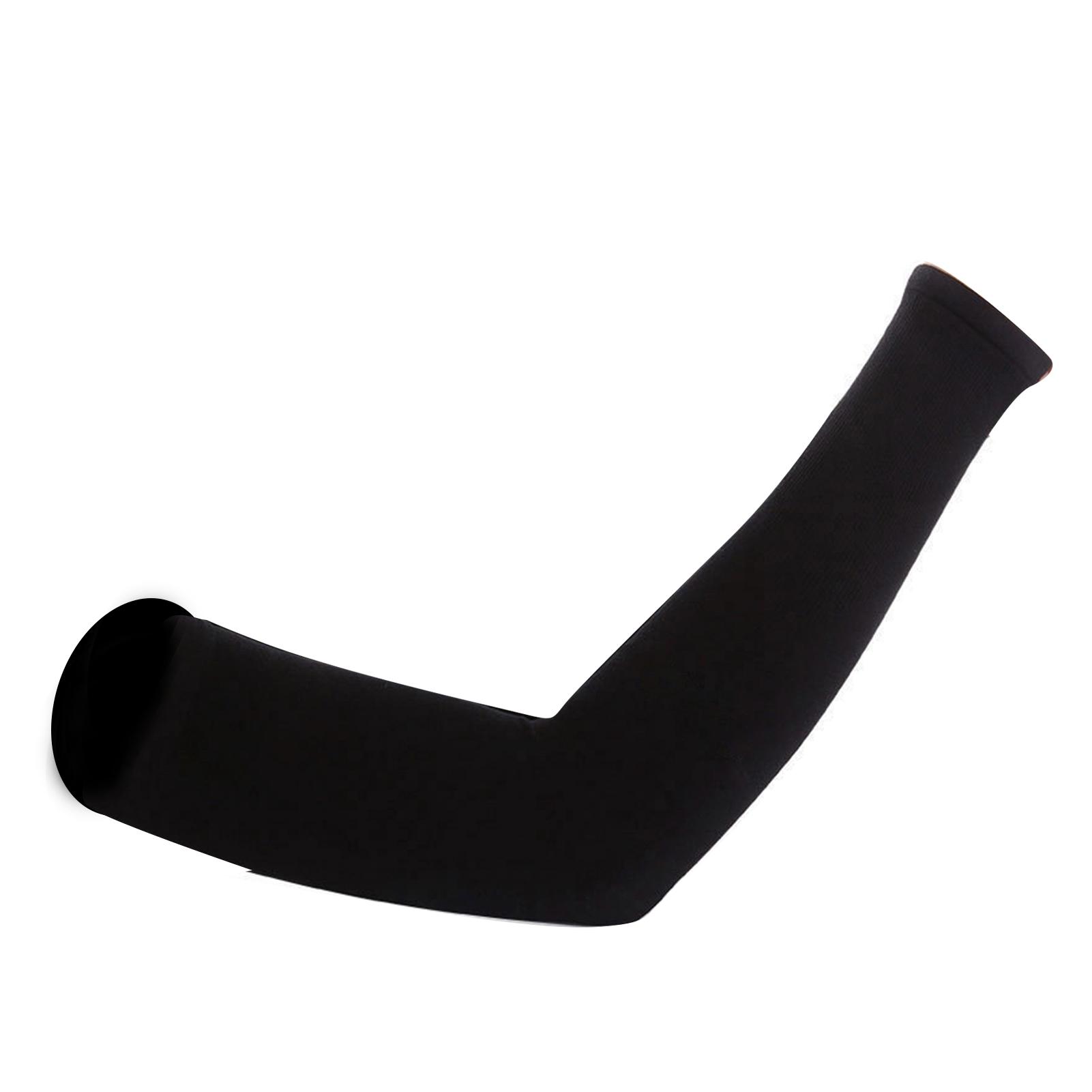 

Охлаждающие рукава для рук Мужские Женские Защита от солнца УФ Длинные рукава-чехлы для езды на велосипеде, вождения, бега, игры в гольф, футбола Type 2 чёрный