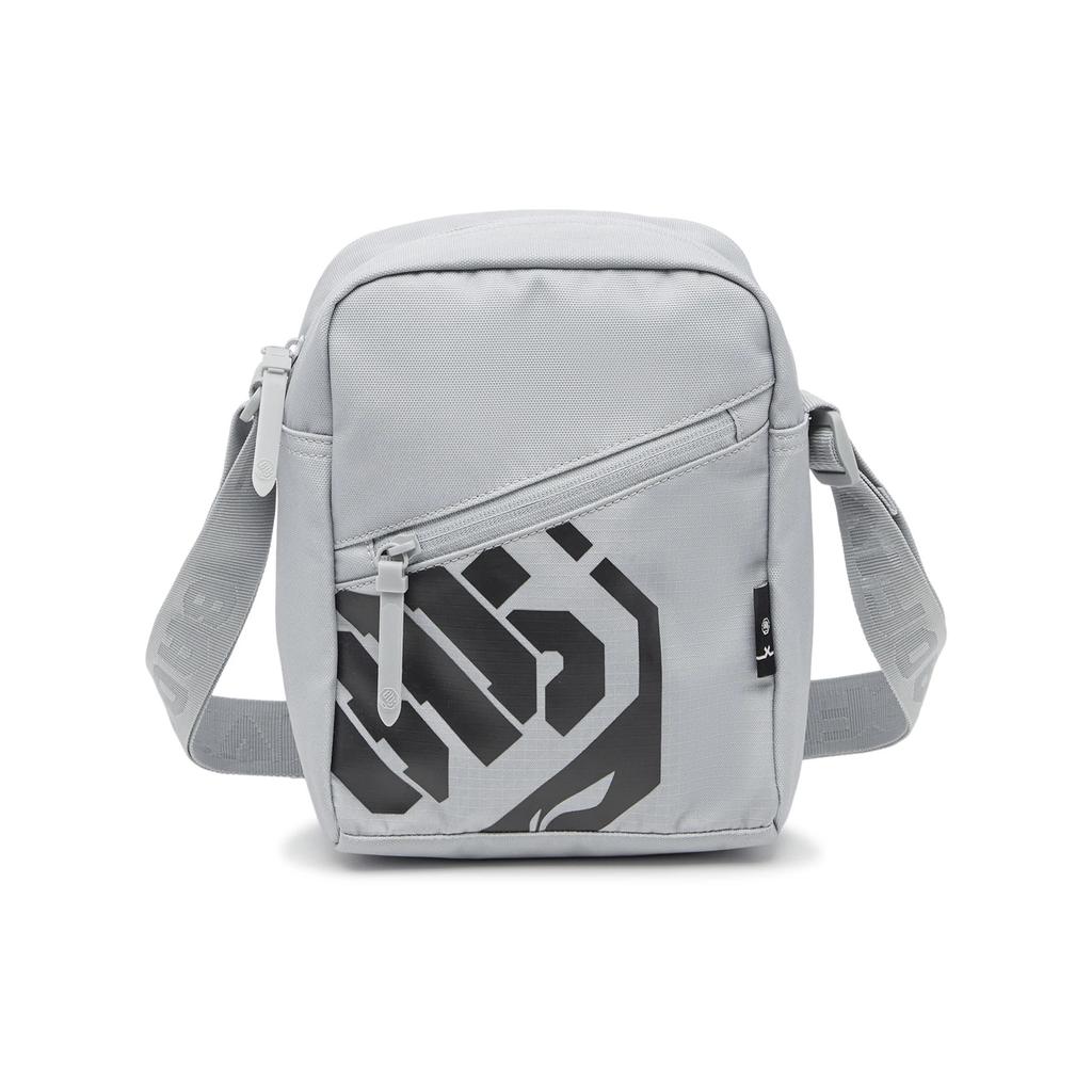 New LiNing Badfive Polyester Shoulder Bag, Crossbody Bag Unisex Mist Gray ABDU097-2