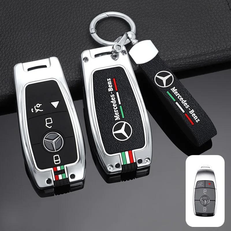 YWP4 Fashion Zinc Alloy Car Remote Key Case Cover For Mercedes Benz A C E S G Class GLC CLE CLA GLB GLS W177 W205 W213 W222 X167 AMG
