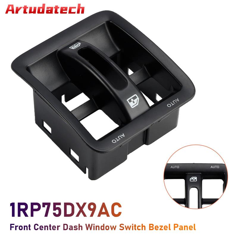 Artudatech Dashboard Panel Power Window Switch Bezel 1RP75DX9AC for Jeep Wrangler 2011-2018 Car Accessories