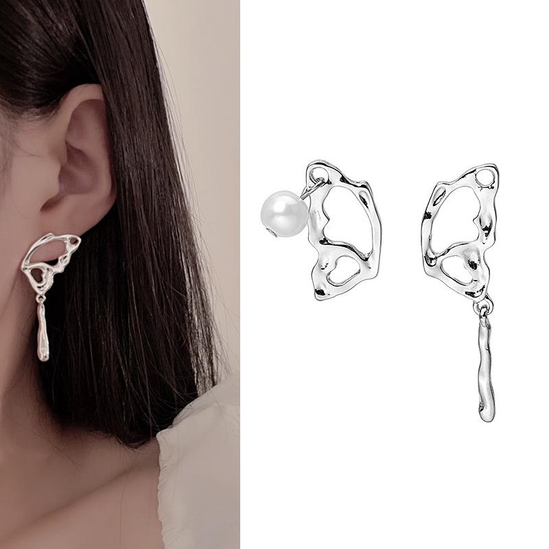 

Новые асимметричные серьги-подвески в виде полых капель воды серебристого цвета, нерегулярные металлические геометрические серьги-заявления, висячие серьги brincos