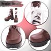 1/ Doll Shoes Photo Props PU Leather Cool Trendy Casual Mini Miniature Model Boots for Female Action