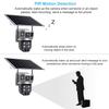 Dual Lens Three Screens WIFI Solar Camera 12MP 10X Zoom CCTV Outdoor Automatic Tracking Humanoid Detection Support PTZ IP66 Cam