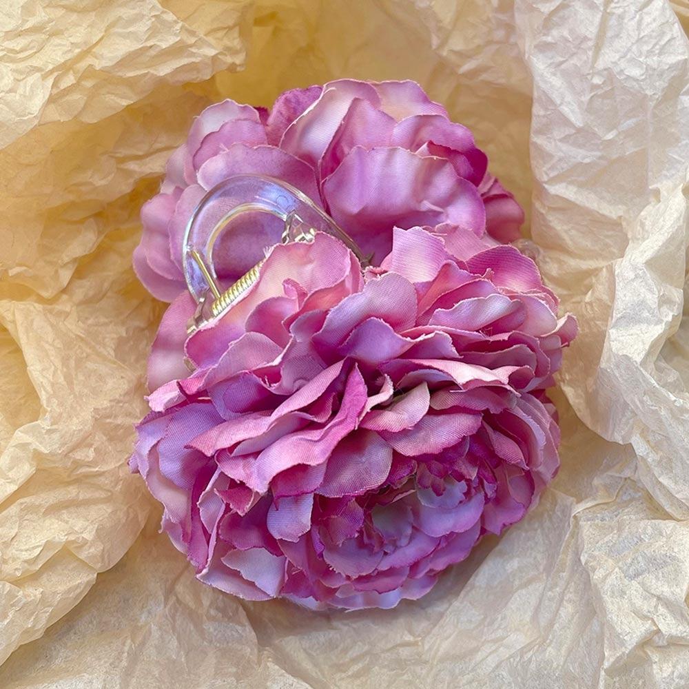 

Beautiful Hair Bun Shark Clips Simulation Flowers Summer Beach Headpiece for Women Girls фіолетовий/Яскраво-рожевий