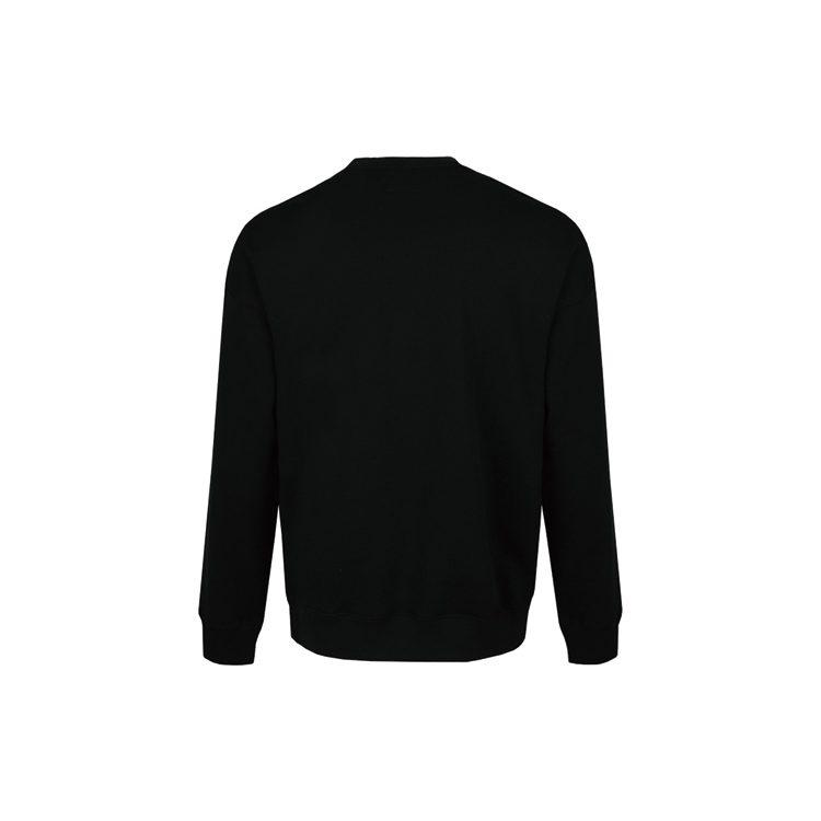 Converse Sweatshirts Men's Black Crew Neck Moderate Regular 10018354-A03