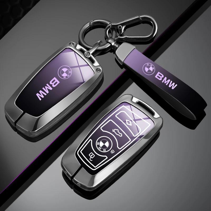 Car Sticker Hot 2025 Car Key Case Cover Shell Key Case Keychain Accessories for BMW 1 3 5 7 Series X1 X3 X4 F20 F30 F18 F25 M3 M