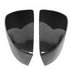 Pair Dry Carbon Fiber Rearview Mirror Cap Cover Protector Trim Fit for Mazda 3 Axela 2017‑2018