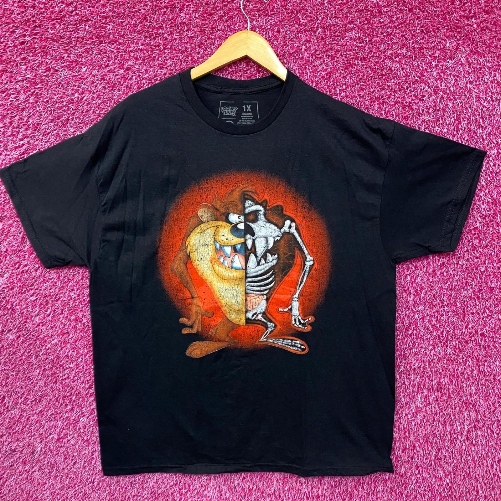 Looney Tunes Taz The Tasmanian Devil 100% Cotton T-shirt Mens Tees Top 4XL