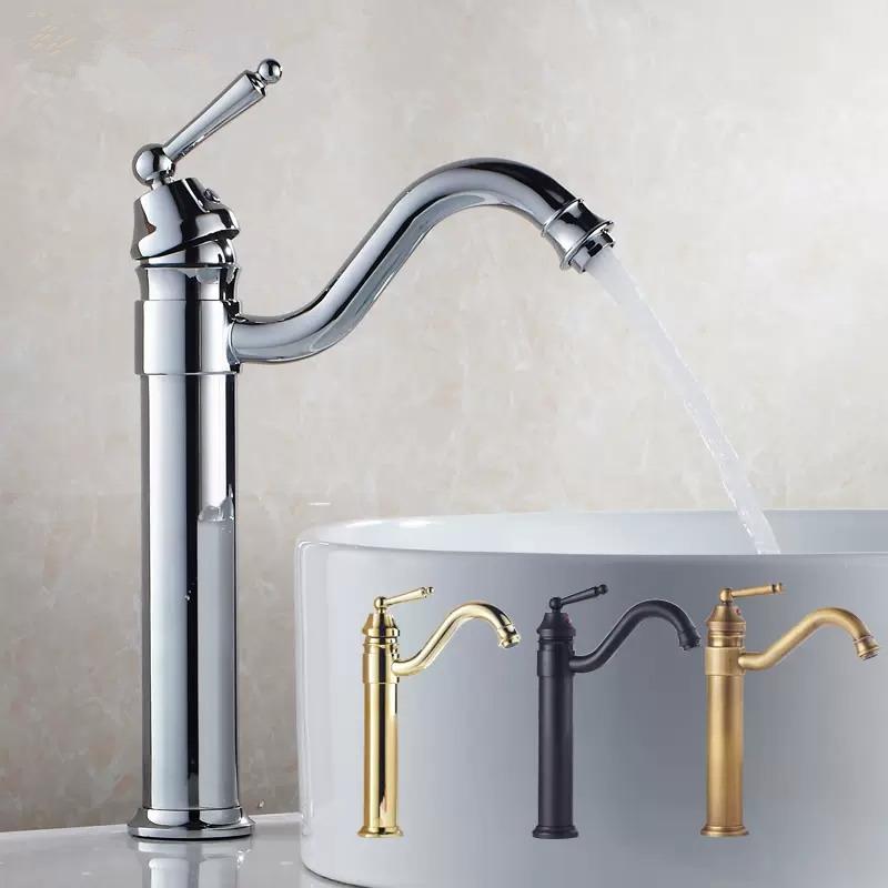 Baterii pentru chiuvetă Robinet de baie din bronz antic, alamă caldă și rece Baterie pentru chiuvetă de baie Baterie pentru toaletă montată pe punte Baterie Baterie de apă