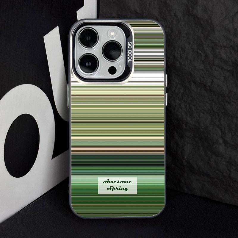 Husă de telefon argintie de modă transfrontalieră pentru iPhone 17, 16 Pro, 15 Pro Max și 14 de Creative Spring