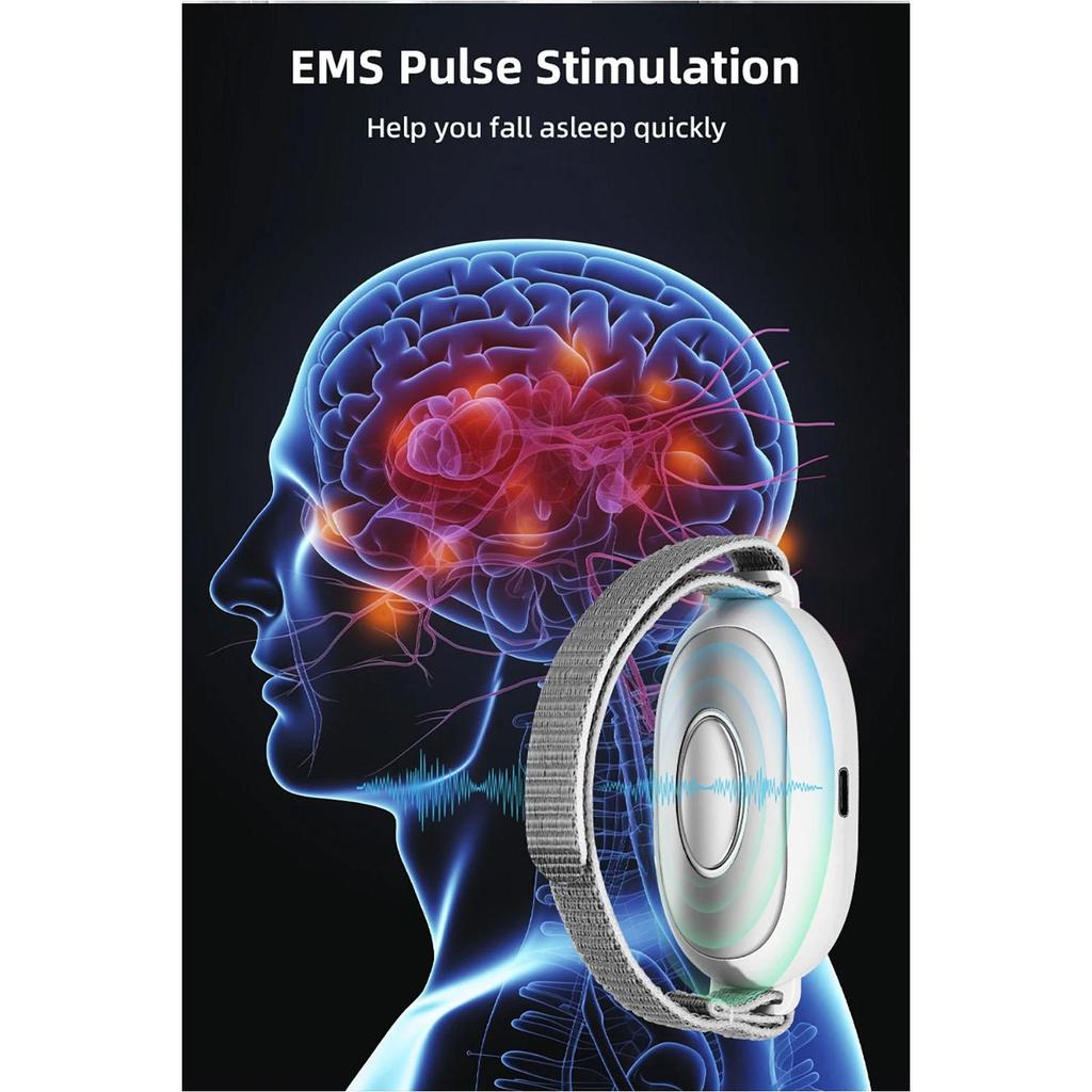 Smart Handheld EMS Pulse Sleep Massager - Portable Insomnia Relief, Stress Reduction & Home Use