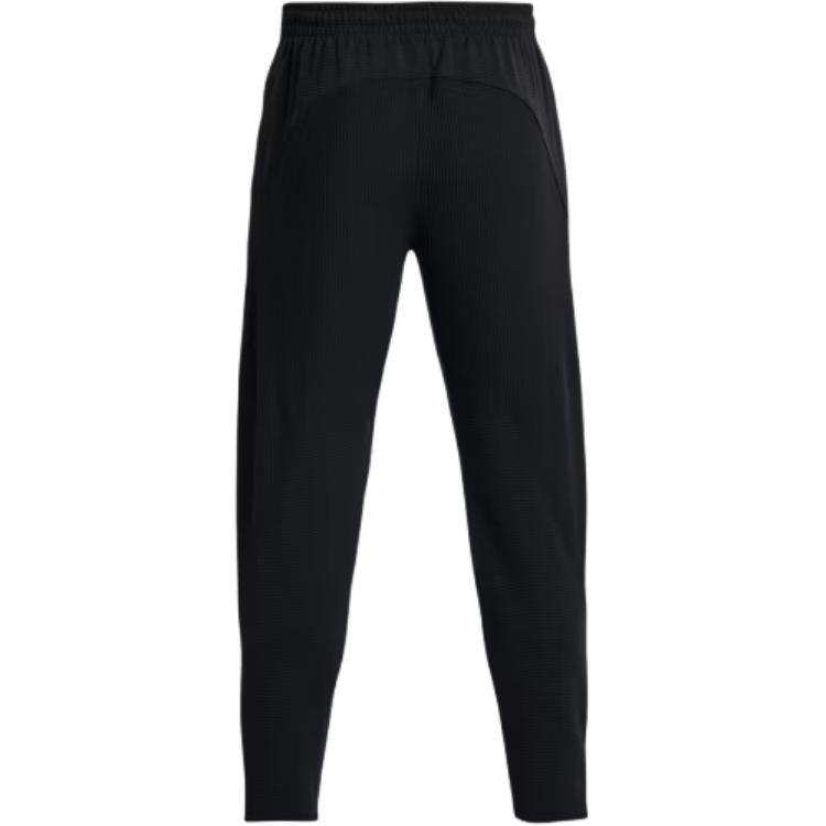 Under Armour Ottomanové Pánské tréninkové pletené kalhoty z pevného fleecu se zúženými nohavicemi Černé 1379692-001