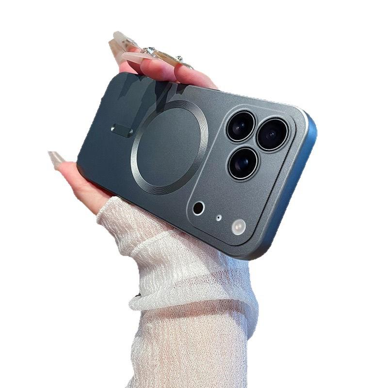 IPhone17PROMAX Liquid Silicone Magnetic Suction Mobile Phone Case Suitable for Apple 16 with Lens Film Soft Protective Cover 15