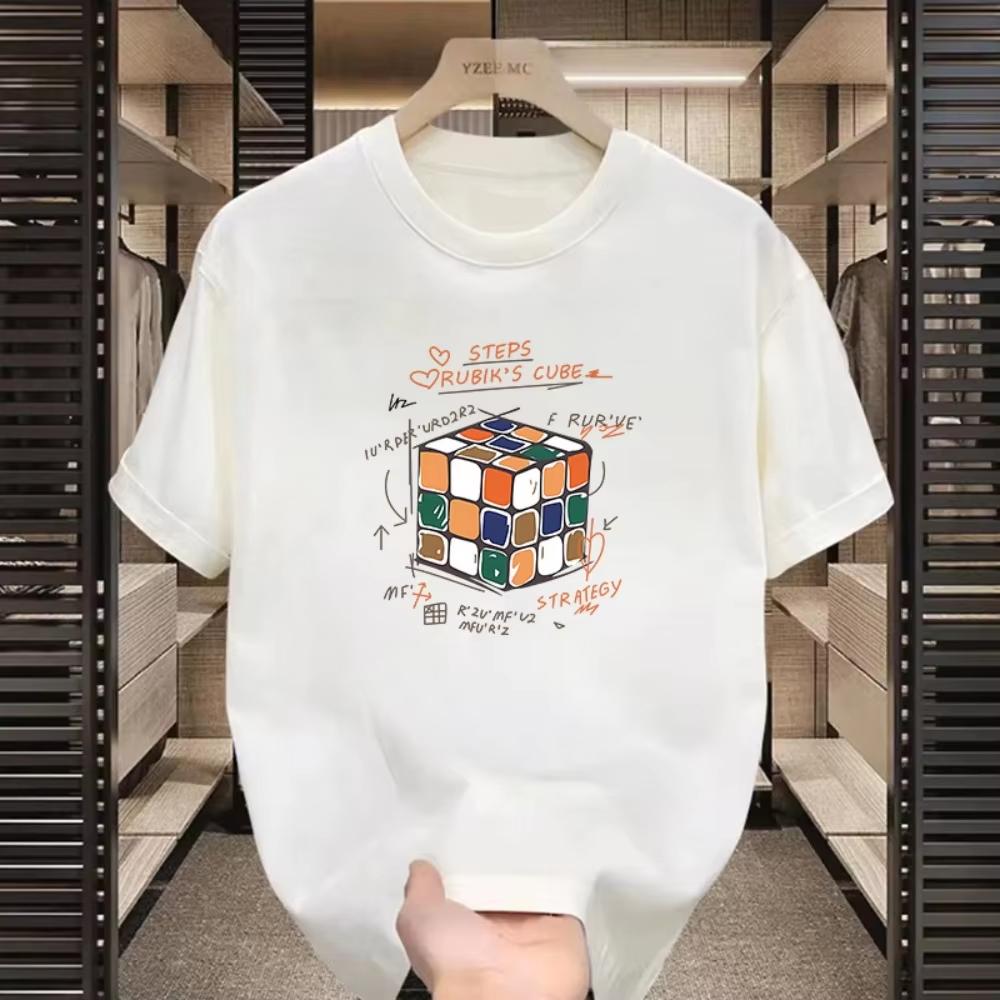 Summer Motorcycle Quick Dry Short-sleeved Men and Women American Prints Trendy Short-sleeved Versatile Loose Round Neck