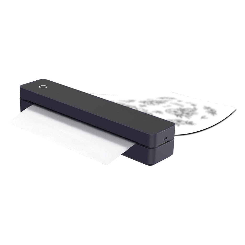 Tattoo Stencil Printer A4 Thermal Printer with 10pcs Transfer Paper Tattoo Transfer Support Bluetooth App for 107mm